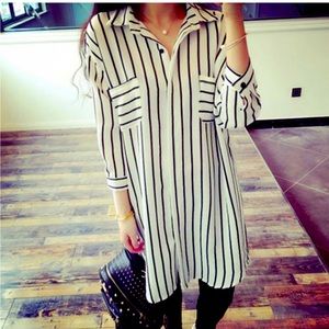 Stripes print dress